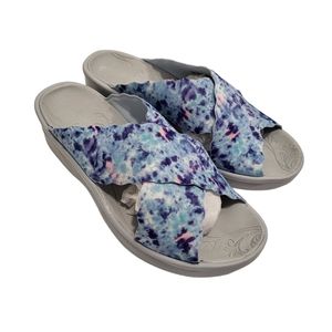 Bzees Women's Sahara Washable Slide Wedge Sandal Size 9(Medium)